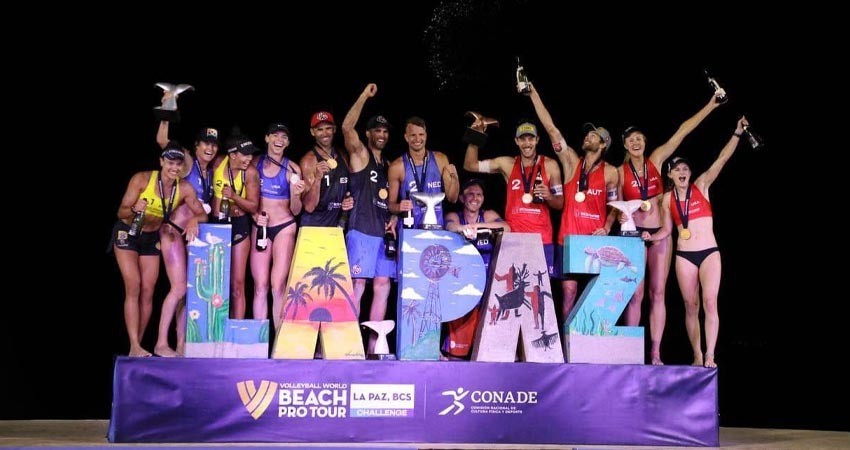 España y USA triunfadores de la copa del Volleyball World Beach La Paz 2023