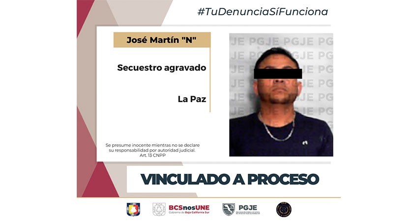 Por el delito de secuestro agravado queda en prisión preventiva José Martín “N”