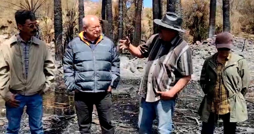 Visita el gobernador Castro Cosío a familias damnificadas de El Patrocinio