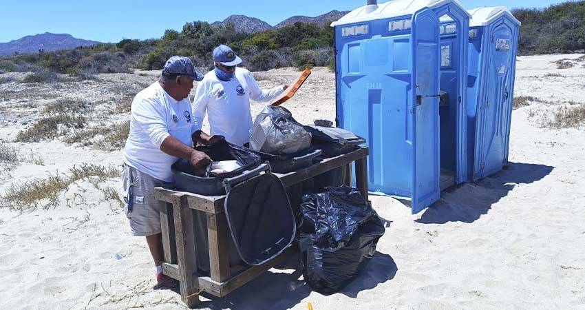 Continúa Zofemat Los Cabos con la recolección de residuos sólidos en las playas
