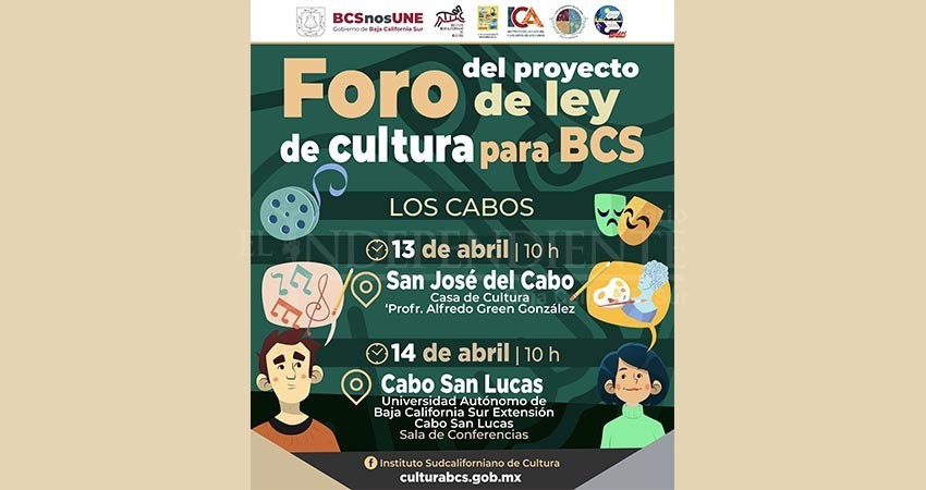 “Foro ley de derechos y desarrollo cultural del estado de BCS” en Los Cabos