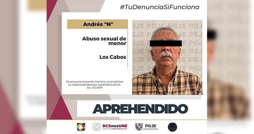 Cumplimentan orden de aprehensión contra Andrés “N” acusado de abuso sexual