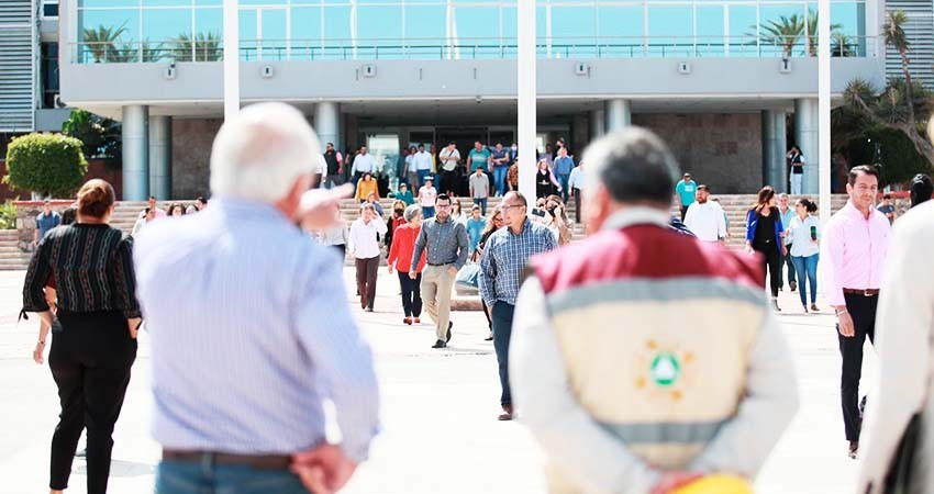 Participa Gobierno de BCS en Primer Simulacro Nacional 2023