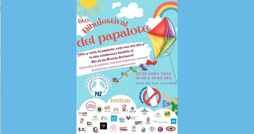 DIF Los Cabos y Dibujando Nuestro Sueño A.C. invitan a la población a la 6ta edición del “Dibufestival del Papalote”