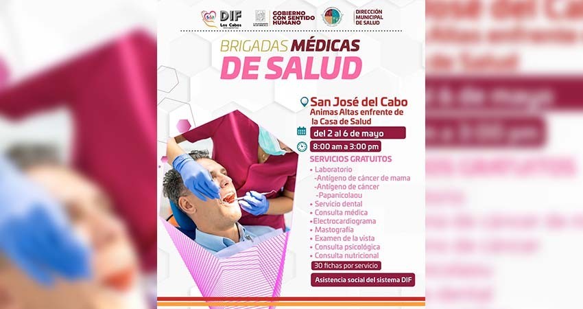 Regresan las Brigadas Médicas a SJC; del 02 al 06 de mayo estarán en la colonia Ánimas Altas