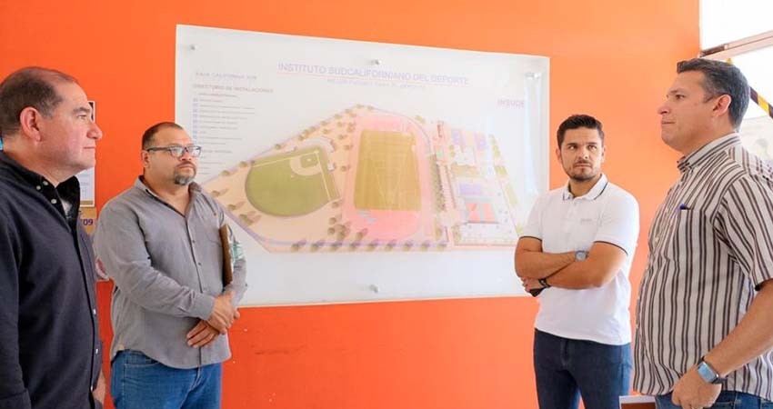INSUDE y club atlético La Paz presentan proyecto para empastar la pista de atletismo
