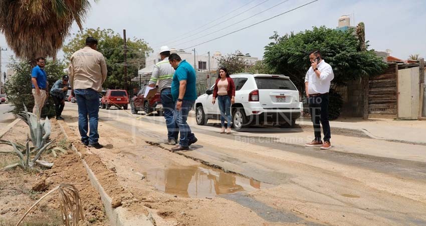 OOMSAPAS Los Cabos y grupo empresarial atenderán baches ocasionados por reparaciones de fugas de agua