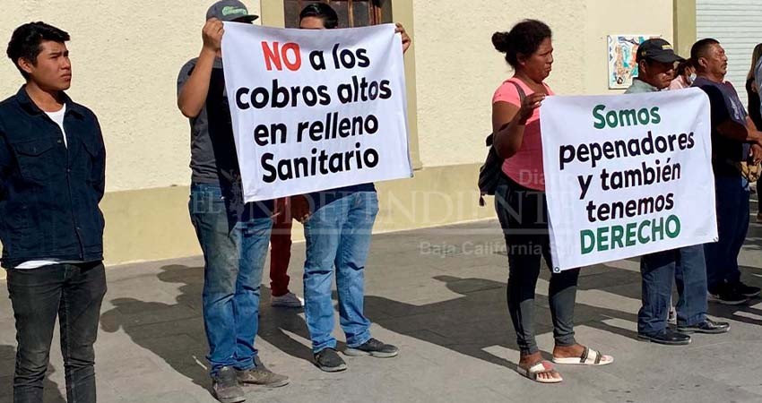 Exigen pepenadores de Los Cabos: "No a los cobros altos en rellenos sanitarios"