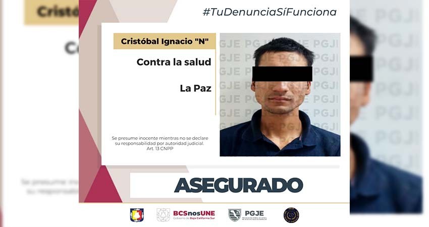 Son aseguradas más de mil dosis de narcóticos y una persona en La Paz