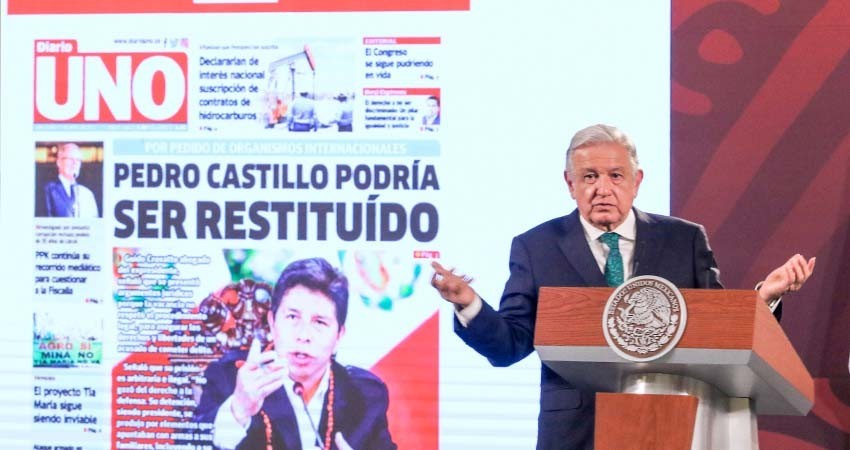Declara el Congreso de Perú a López Obrador persona ‘non grata’