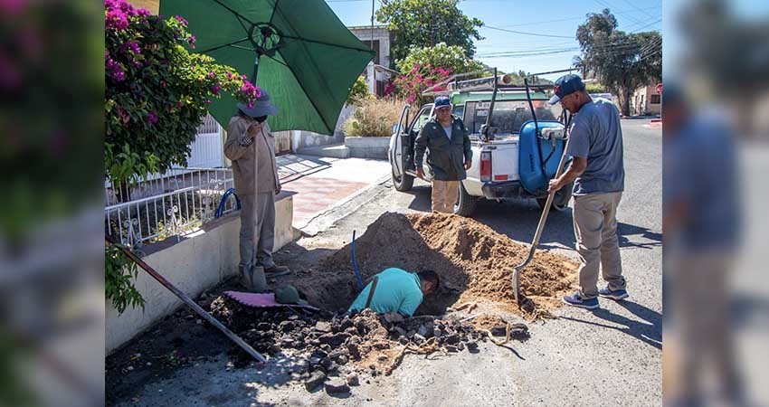 197 fugas atendió OOMSAPAS La Paz del 15 al 21 de mayo
