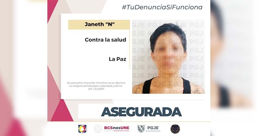 Una mujer es detenida en posesión de estupefaciente en La Paz