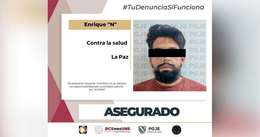 Detiene PGJE a probable narcomenudista con más de 5 mil dosis de droga
