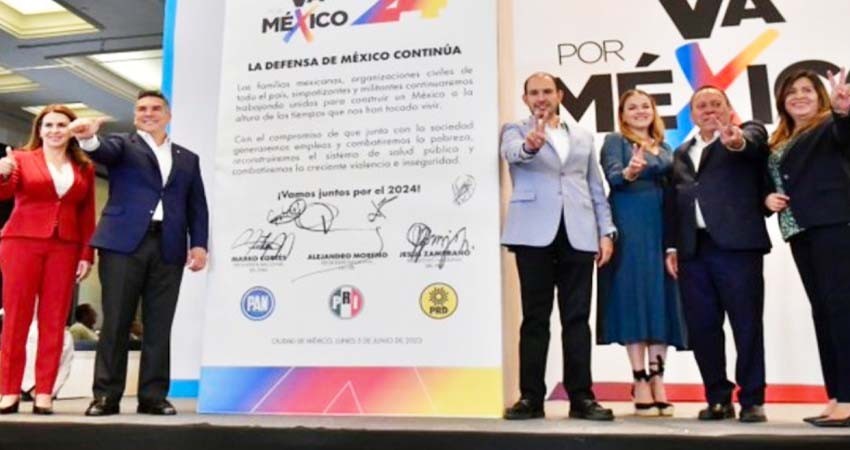 Va por México fija fecha para presentar método de elección de candidato presidencial