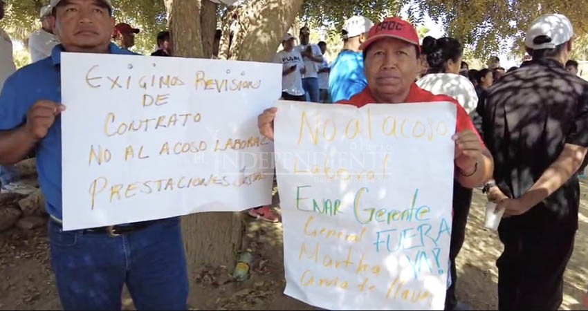 De nueva cuenta, se manifiestan trabajadores de "Rancho Pescadero"