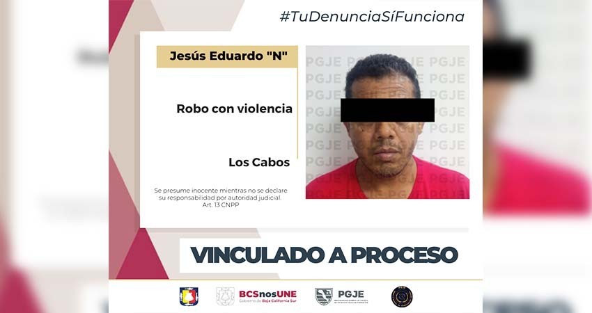 Queda en prisión preventiva Eduardo “N” por el delito de robo con violencia