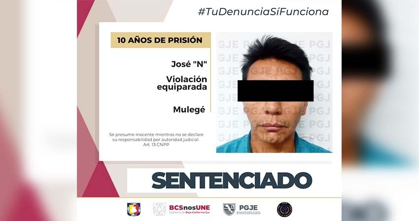 José “N” pasará 10 años en prisión por el delito de violación equiparada