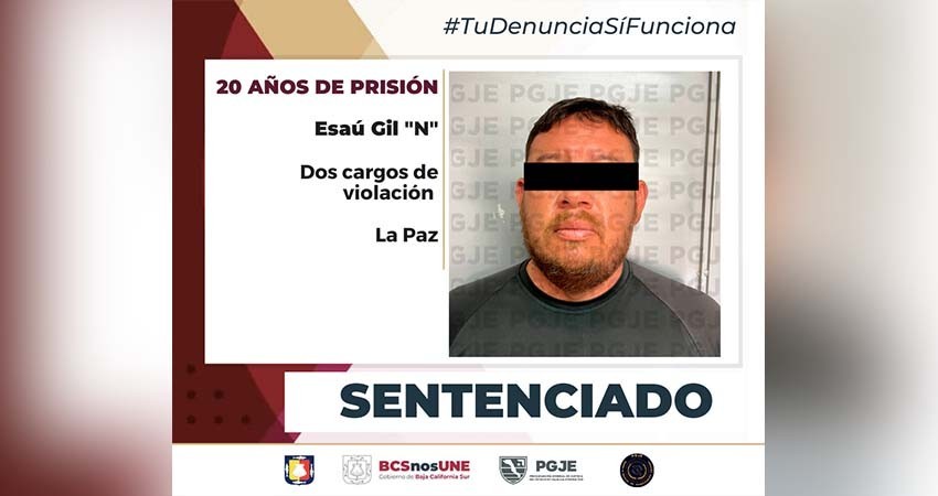Gil “N” pasará 20 años en prisión por el delito de violación equiparada