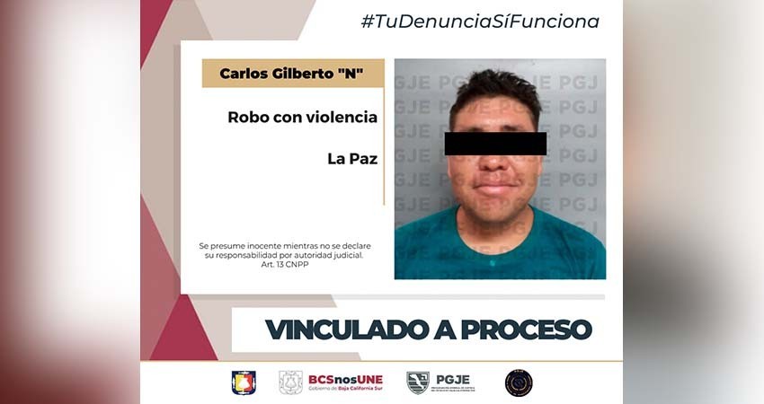 Queda vinculado a proceso Gilberto “N” por el delito de robo con violencia