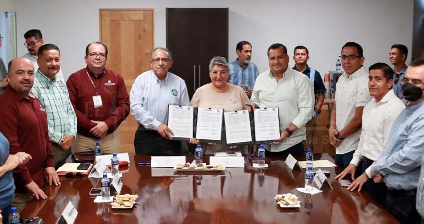 Firman convenio gobierno estatal y UABCS, para eficientar el servicio público