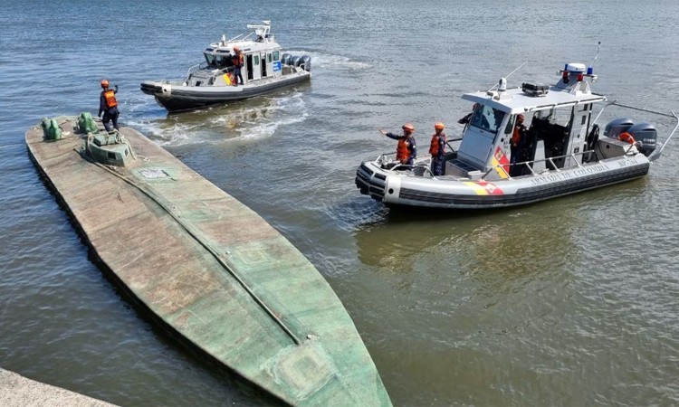 Sumergible con cocaína recuperado por SEMAR será resguardado en La Paz
