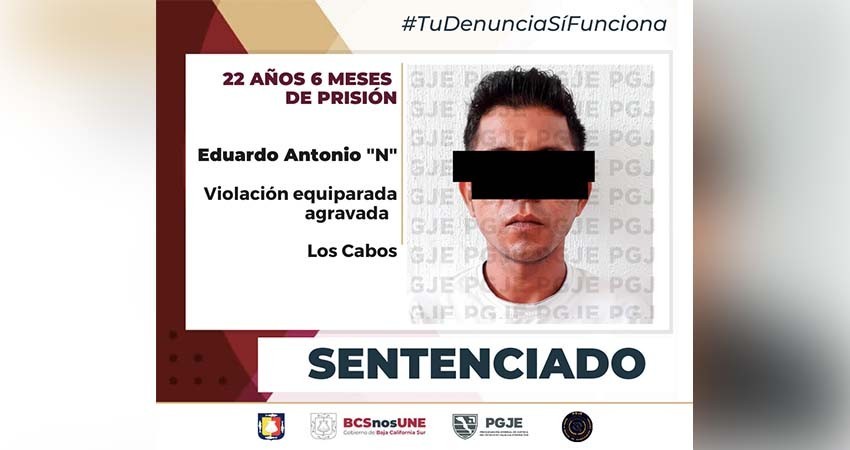 Sentencia a más de 22 años de prisión a Eduardo “N” por el delito de violación equiparada