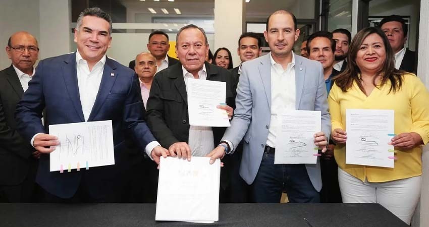 PAN, PRI y PRD registran alianza ante el INE de cara al 2024