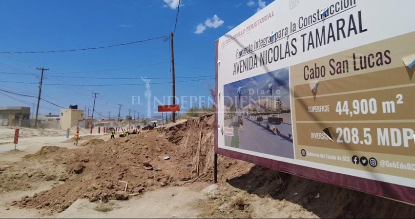 Preocupa a Gobierno de BCS que lluvias retrasen pavimentación de la Tamaral