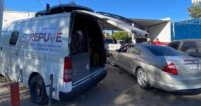 Instalarán unidad móvil REPUVE en Los Cabos para instalación del chip de seguridad