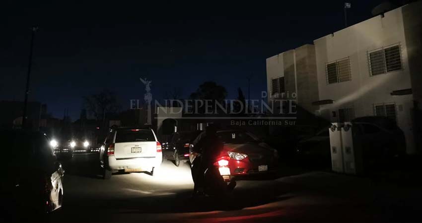 Afectadas al menos 37 colonias de La Paz por “apagones” de este lunes