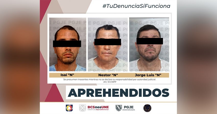 Fueron aprehendidas 3 personas por diversos delitos en La Paz