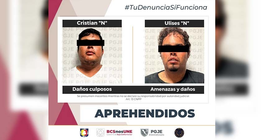 Ejecutan dos órdenes de aprehensión en Los Cabos por daños culposos y amenazas