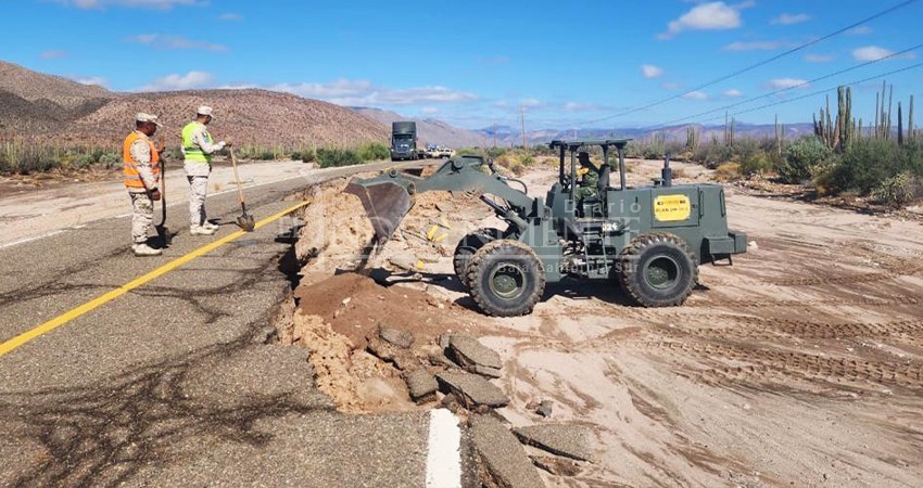 Tras “Hilary” queda restablecida la conexión carretera de BCS