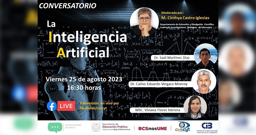 COSCYT invita al conversatorio en línea: “Inteligencia artificial”