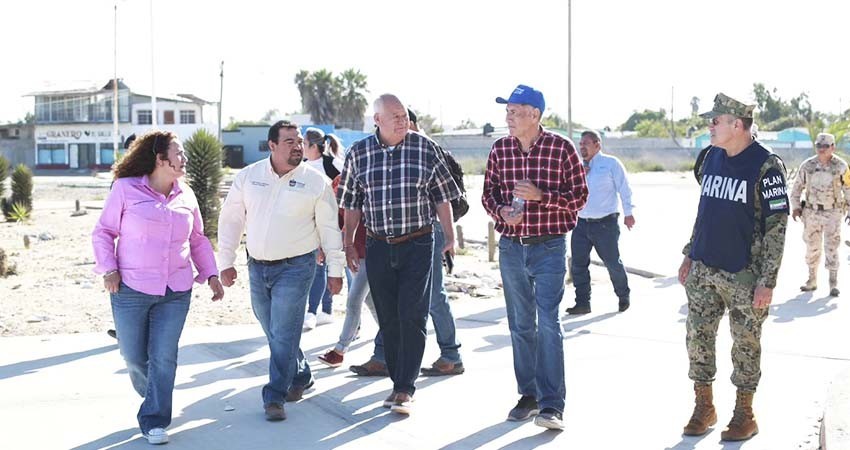 Evalúa gobierno estatal daños por “Hilary” en Guerrero Negro