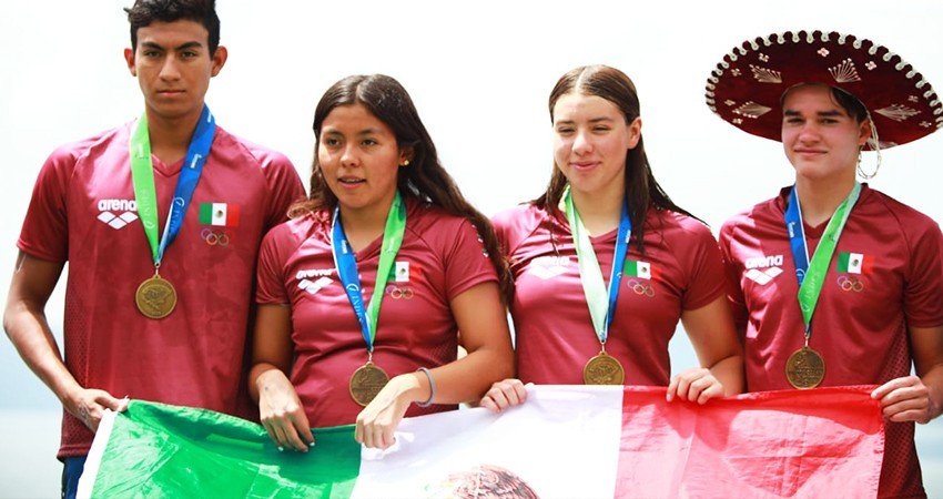 Medalla de oro para el Sudcaliforniano Jack Gaxiola en el CCCAN de aguas abiertas