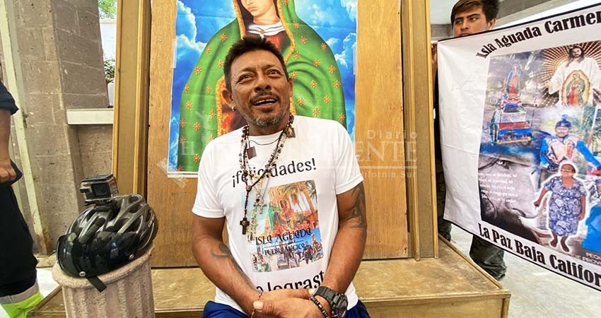 ¡Misión cumplida! llega a La Paz el peregrino Guadalupano