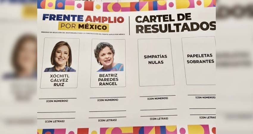 Así es la boleta del Frente Amplio por México