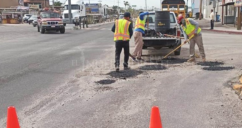 Ayuntamiento de La Paz ha destinado más de 500 mil pesos en reparación de baches