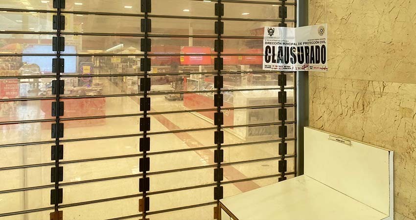 Clausura PC La Paz comercios por incumplimiento en medidas de seguridad