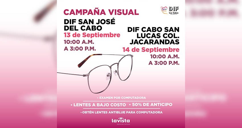 DIF Los Cabos impulsa campañas visuales a través de la entrega de lentes