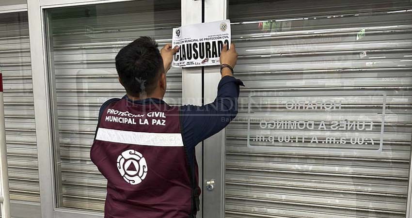 Al menos 15 establecimientos y un centro educativo fueron clausurados en La Paz