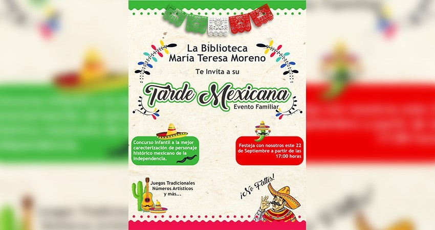 Invitan al evento cultural “Tarde Mexicana” en El Centenario