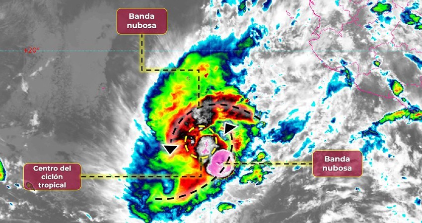 Sin peligro para BCS la Tormenta Tropical “Lidia”