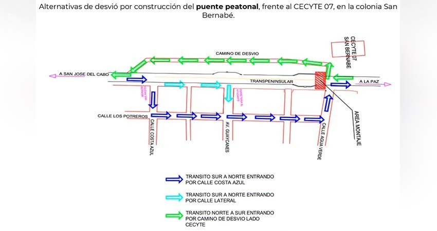 Anuncia SICT cierre de vialidad para este jueves 12 de octubre, en SJC