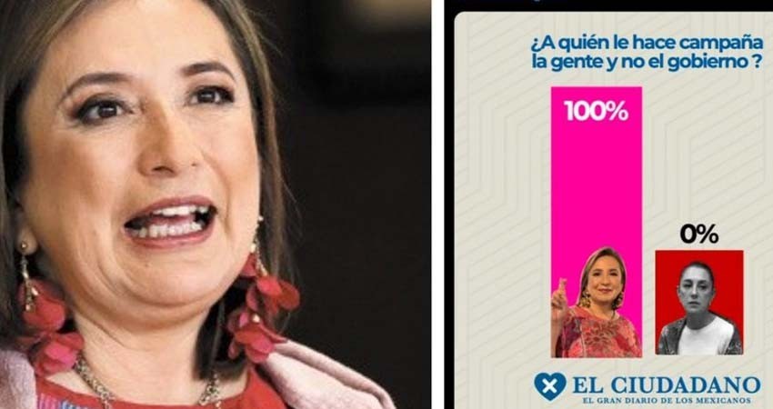 INE ordena a Xóchitl Gálvez eliminar meme de encuesta falsa que la beneficia