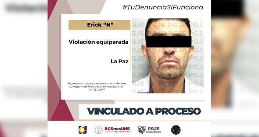 Vinculan a proceso a Erick “N” por violación equiparada