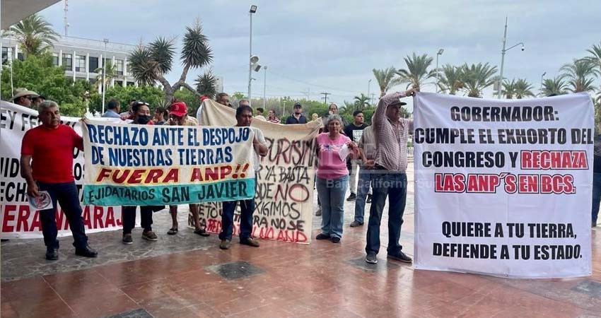 Protestan ejidatarios contra las ANP's para Sierra La Giganta y Guadalupe