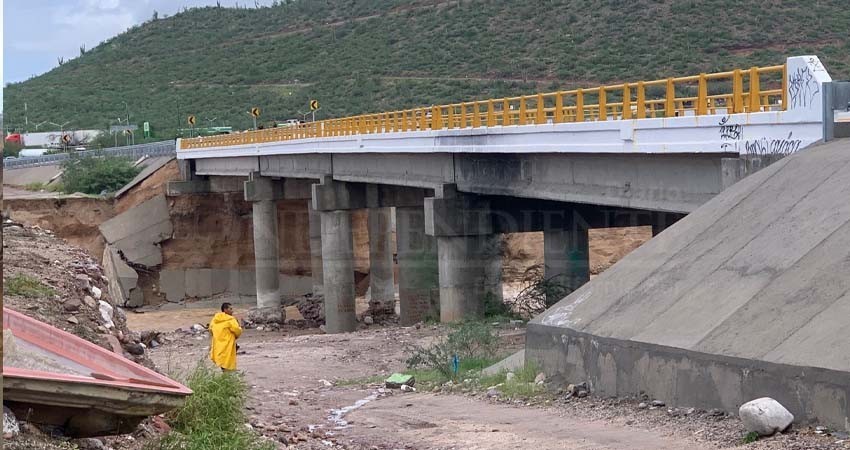 Por daños estructurales, suspenden por varias horas el paso del puente “El Cajoncito”