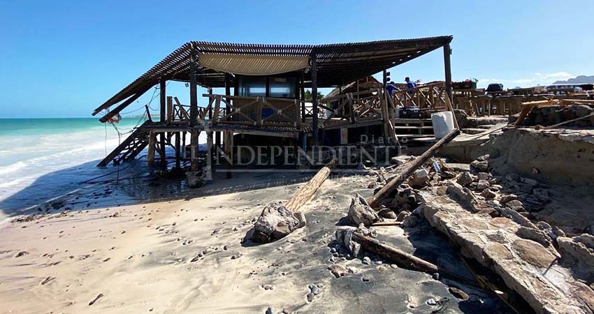 Importantes pérdidas, denuncian restauranteros de playa El Tecolote